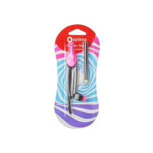 Циркуль Optima для олівця пластиковий Plazzy рожевий (O81481) зображення 1