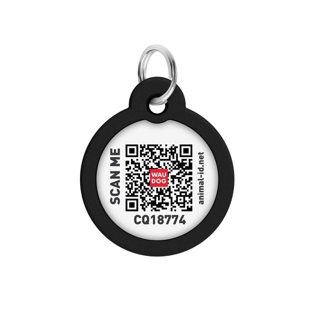Адресник для тварин WAUDOG Smart ID з QR паспортом "Леопард", коло 30 мм (230-4066) - picture 3