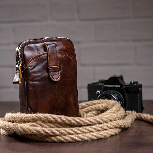 Сумка Vintage Коричнева (14728) - зображення 3