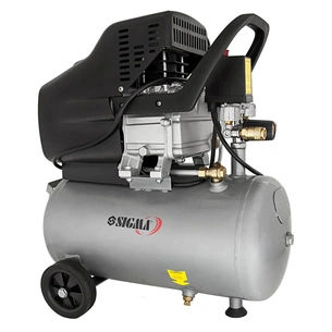 Компресор Sigma одноциліндровий 1.8кВт 230л/хв 8бар 24л (2 крана) (7043131) зображення 1