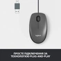 Мишка Logitech M100 USB Black (910-006652) - зменшене зображення 3