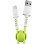 Дата кабель USB 2.0 AM to USB-C 1.0m Soft white/lime Pixus (4897058531169) - зменшене зображення 1
