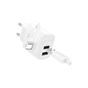 Зарядное устройство HOCO C141A 2xUSB + cable USB to Lightning white (6942007627870) - уменьшенное изображение 2