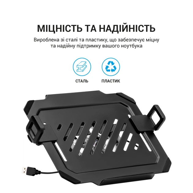 Подставка для ноутбука OfficePro для кронштейнів VESA 75x75,100x100 +RGB (LH474B) - изображение 6