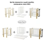 Ліжечко Ingvart трансформер Nika 60 з опускною боковинкою (60х94, 60х120) біло-сіре (3190037040) - зменшене зображення 2
