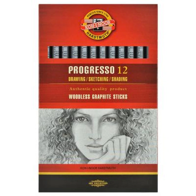 Олівець графітний Koh-i-Noor 8911 4B, Progresso, woodless (891104B004PZ) - зображення 1