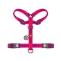Шлея для собак WAUDOG Nylon Mono анатомічна H-подібна з QR паспортом, пластиковий фастекс, XL рожева (54597) - зменшене зображення 3