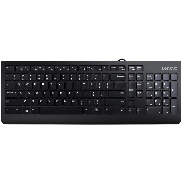 Клавіатура Lenovo 300 USB Ua Black (GY41D64869) - зображення 1