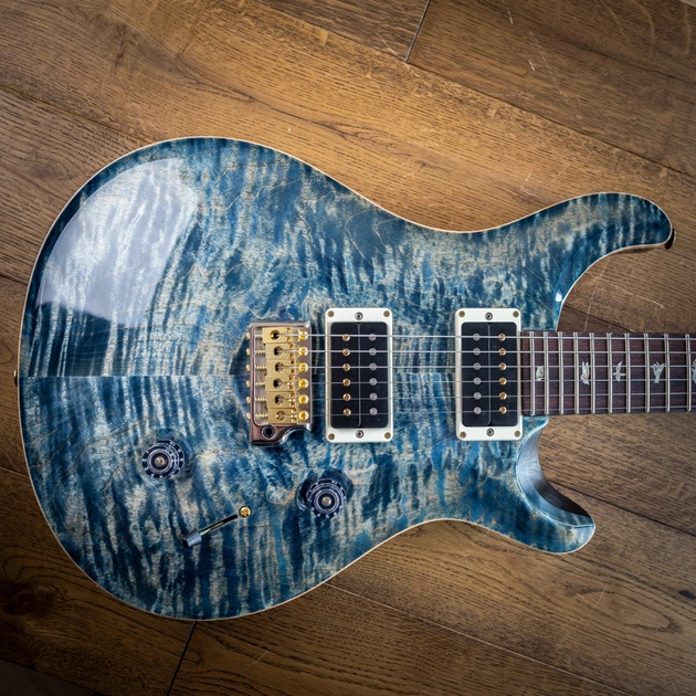 Электрогитара PRS Custom 24 10 Top Faded Whale Blue - изображение 3