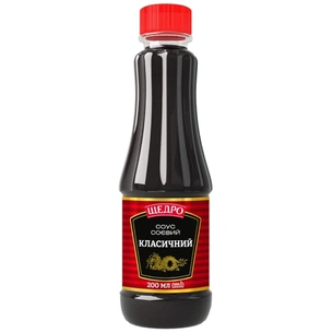Соус Щедро Соєвий Класичний 200 мл (4823097410776) зображення 1