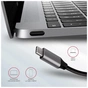 Концентратор AXAGON USB-C to 2xUSB-A + HDMI + RJ45 + SATA M.2 + PD 100W 0.18m grey (HMC-6M2) - зменшене зображення 8