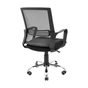 Офісне крісло Richman Джина Хром Піастра Сітка чорна + сіра (ADD0003117) - зменшене зображення 3
