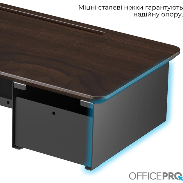 Підставка для монітора OfficePro MR177DW Dark Wood/Black - зображення 8