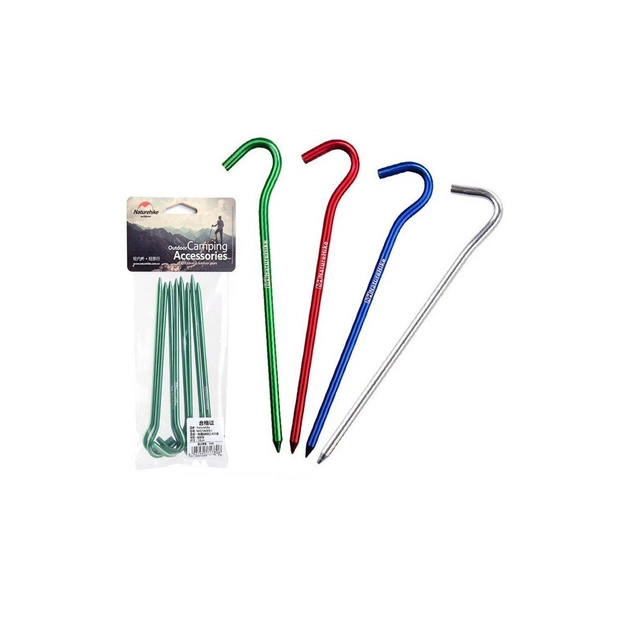 Комплект кілочків Naturehike NH15A008-I 16 см червоний 8 шт (6927595717806R) - picture 2