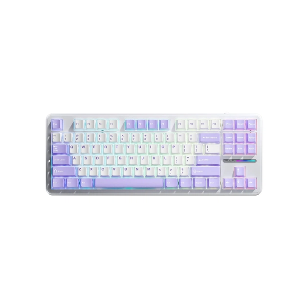 Клавіатура Aula F87 keycap KRGD Blue USB UA White (6948391202464) - зображення 1