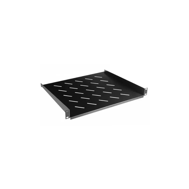 Полка 19" Hypernet 1U глуб. 400мм, колір чорний (CS-400-1U-BLACK) - зображення 1