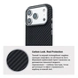 Чохол до мобільного телефона Armorstandart LikeCarbon2 MagCase Apple iPhone 17 Pro Carbon Black (ARM86258) - зменшене зображення 7