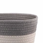 Кошик для зберігання Ardesto Vigor Плетений Бавовняний шпагат Сірий / білий 3.5 л (ARHC2504GW) - зменшене зображення 3
