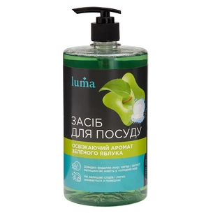 Засіб для ручного миття посуду Luma Яблуко 1 л (LD-12) picture 1