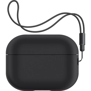 Чохол для навушників Armorstandart Silicone Case with straps для Apple Airpods Pro 2 Black (ARM68608) зображення 1