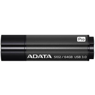 USB флеш накопичувач ADATA 64GB S102PRO Gray USB 3.1 (AS102P-64G-RGY) зображення 1