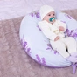Подушка MirSon для вагітних та годування №8313 Print Line 17-0130 Lavender sea Бязь 30х170х20 см (2200006200383) - зменшене зображення 10
