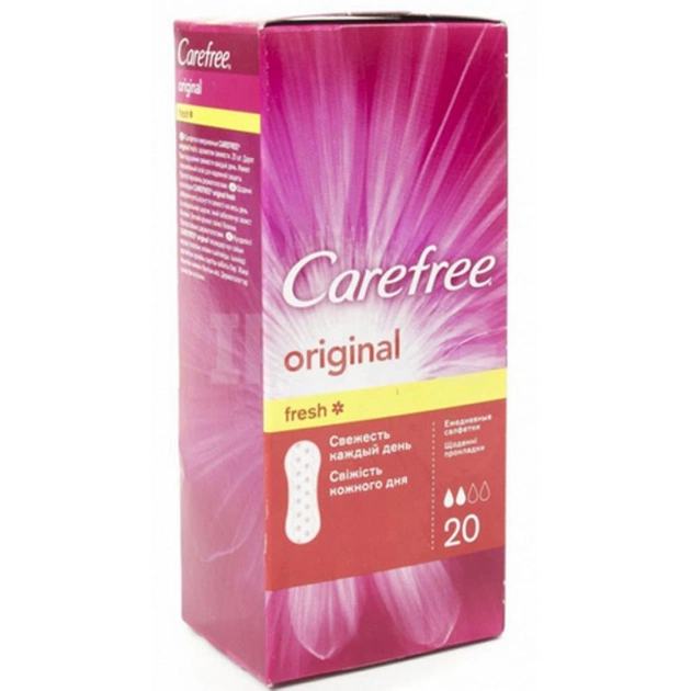 Щоденні прокладки Carefree Оriginal Fresh 20 шт (3574661064369) - изображение 1