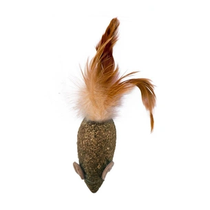 Іграшка для котів Eastland Мишка з котячою м'ятою та пір'ям 4.8 см (6970115703155) зображення 1