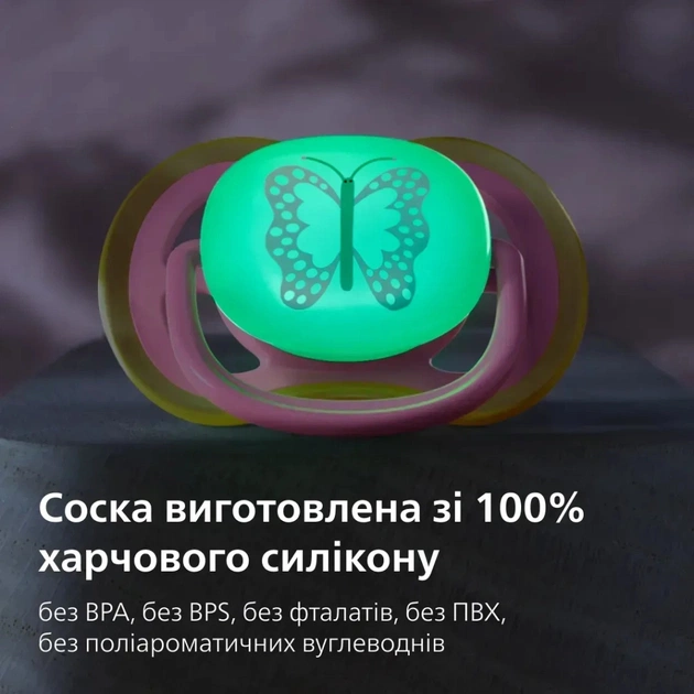 Пустушка Philips AVENT Ultra Air Нічна 6-18 місяців 2 шт (SCF376/31) - picture 9