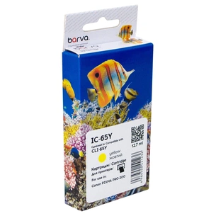 Картридж Barva Canon CLI-65Y (4218C001) 295sh, yellow (IC-65Y) зображення 1