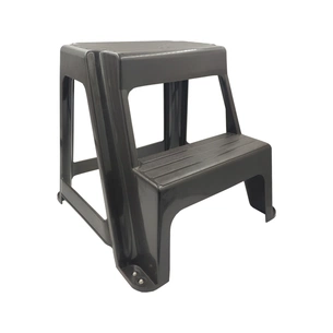 Табурет Irak Plastik зі сходинкою Step колір шоколадний (10856) зображення 1