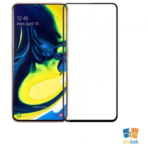 Скло захисне Drobak Full Glue для Samsung Galaxy A80 (Black (441607) зображення 1