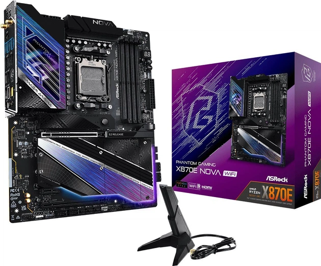 Материнська плата ASRock X870E Nova WiFi Socket AM5 - зображення 1