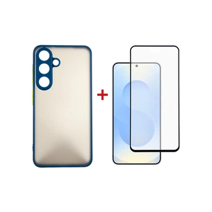 Чохол до мобільного телефона Dengos Kit Samsung Galaxy S25 Plus Matte + glass (Blue) (DG-KM-143) зображення 1