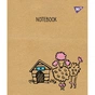 Зошит Yes А5 Sketch Animal Крафт 18 аркушів лінія 5 дизайнів 10 шт (765088) - зменшене зображення 4