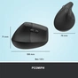 Мишка Logitech Lift Left Vertical Ergonomic Wireless/Bluetooth Graphite (910-006474) - зменшене зображення 8