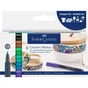 Набір маркерів Faber-Castell тонких для декору Creative Marker M (1,5 мм), 6 кольорів (32660) - зменшене зображення 1