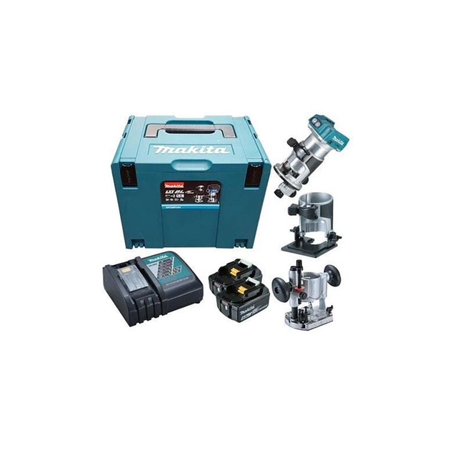 Фрезер Makita LXT, 5Аг х 2 шт, DC18RС, Makpac, 6-8 мм (DRT50RTJX2) - picture 12