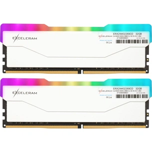 Модуль пам'яті для комп'ютера DDR4 32GB (2x16GB) 2666 MHz RGB X2 Series White eXceleram (ERX2W432269CD) зображення 1