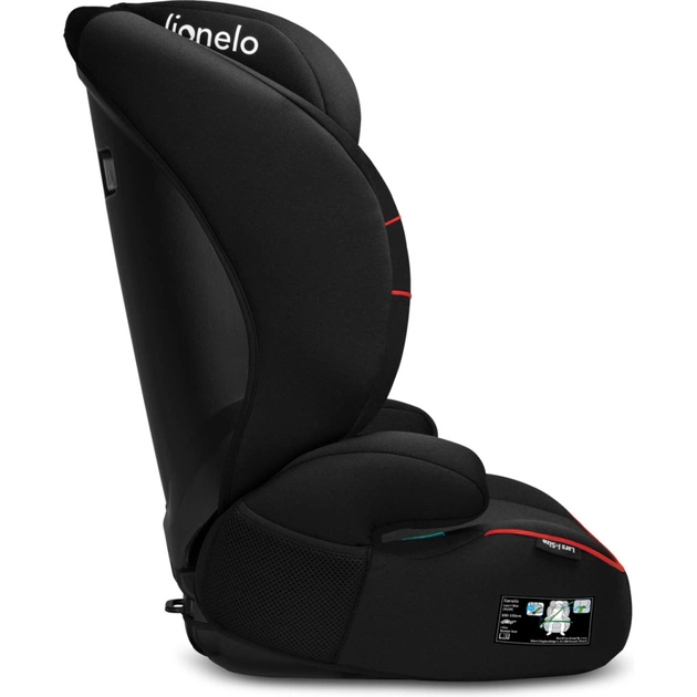 Автокресло Lionelo Lars I-Size Sporty 15-36 кг Black Red (LO-LARS I-SIZE SPORTY BLACK RED) - изображение 6