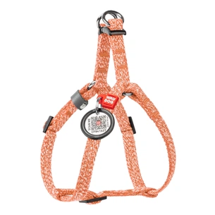 Шлея для котів WAUDOG Re-cotton з QR паспортом пластиковий фастекс XS помаранчева (16704) зображення 1