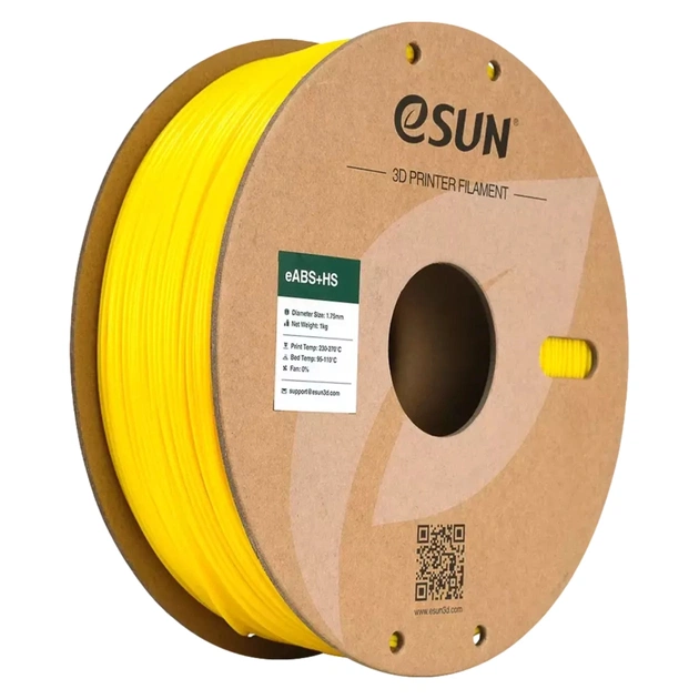 Пластик для 3D-принтера eSUN eABS-HIGH SPEED 1кг, 1.75мм, YELLOW (EABS+HS-P175Y1) - зображення 1