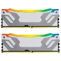 Модуль пам'яті для комп'ютера DDR5 48GB (2x24GB) 8400 MHz Renegade RGB White/Silver Kingston Fury (ex.HyperX) (KF584CU40RWAK2-48) - зменшене зображення 2