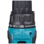 Шуруповерт Makita DDF490WV, 18V, АКБ 1x2Ah, 27·65Нм, 0-500·0-1900об/мин, кейс, 1.4кг (DDF490WV) - уменьшенное изображение 5