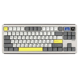 Клавіатура Epomaker Shadow-S TKL Mulan Switch Hot-Swap LCD Screen RGB Wireless/Bluetooth/USB UA White (SHS-W-M) изображение 1