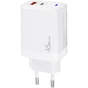 Зарядное устройство XoKo 1xUSB-C PD45W + 1xUSB QC3.0 GaN white (XK-QC-450) - уменьшенное изображение 3