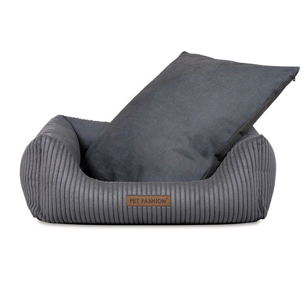 Лежак для тварин Pet Fashion DEVID 62х50х19 см темно-сірий (4823082444519) - picture 5