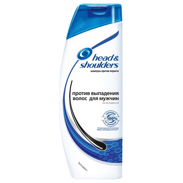 Шампунь Head & Shoulders проти лупи Проти випадіння волосся для чоловіків 600 мл (4015600767983) - зображення 1