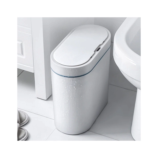 Контейнер для сміття JAH Сенсорний Овальний Сірий 8 л (6605) - picture 2