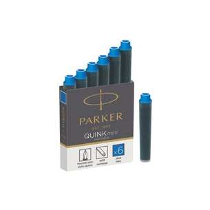 Чорнило для пір'яних ручок Parker Картриджі Quink Mini /6шт синій (11 510BLU) изображение 1